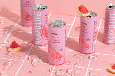 Naked Life Non-Alcoholic Cocktail Pink Paloma - 24 x 250ml Cans