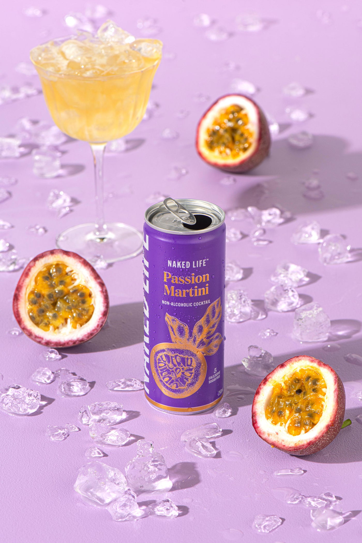 Naked Life Non-Alcoholic Cocktail Passion Martini - 24 x 250ml Cans