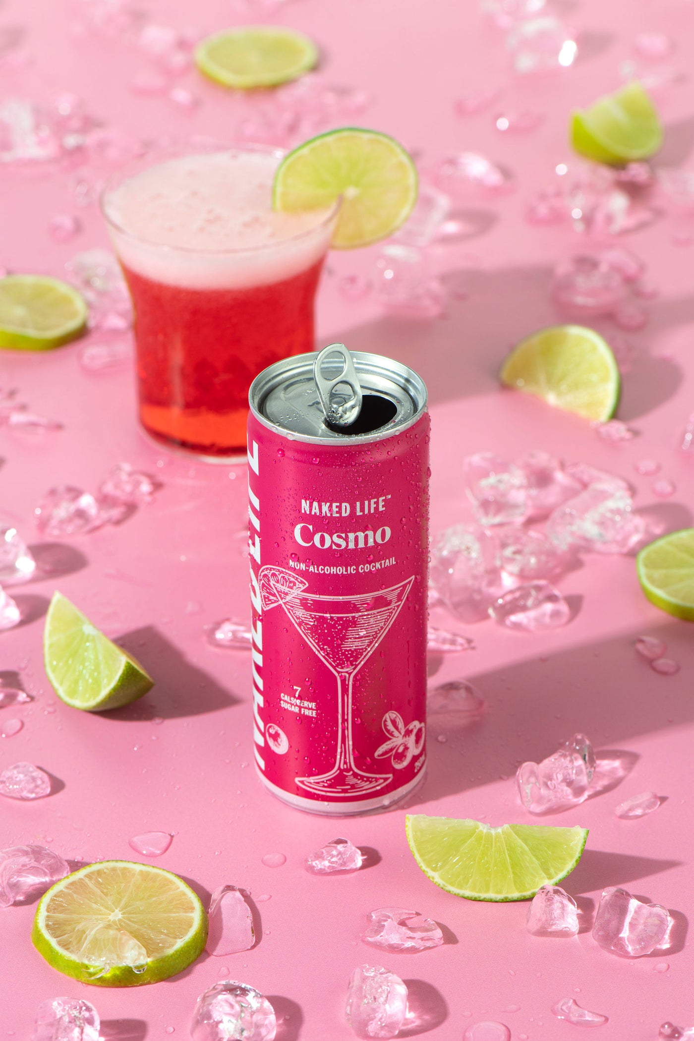 Naked Life Non-Alcoholic Cocktail Cosmo - 24 x 250ml Cans