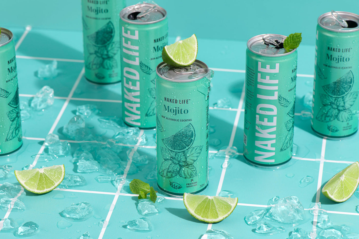 Naked Life Non-Alcoholic Cocktail Mojito - 24 x 250ml Cans