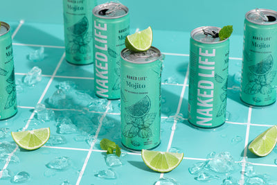 Naked Life Non-Alcoholic Cocktail Mojito - 24 x 250ml Cans