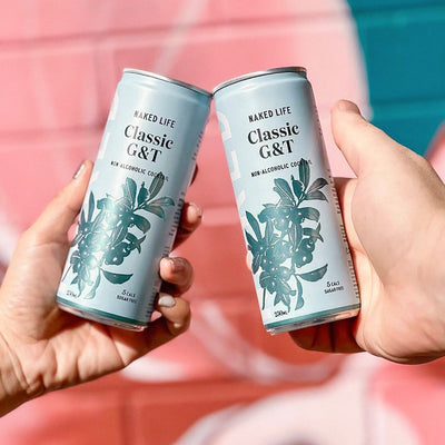 Naked Life Non-Alcoholic Cocktail Classic G&T - 4 Pack x 250ml Cans