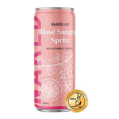 Naked Life Non-Alcoholic Cocktail Rosé Sangria Spritz - 6 x 4 x 250ml Cans