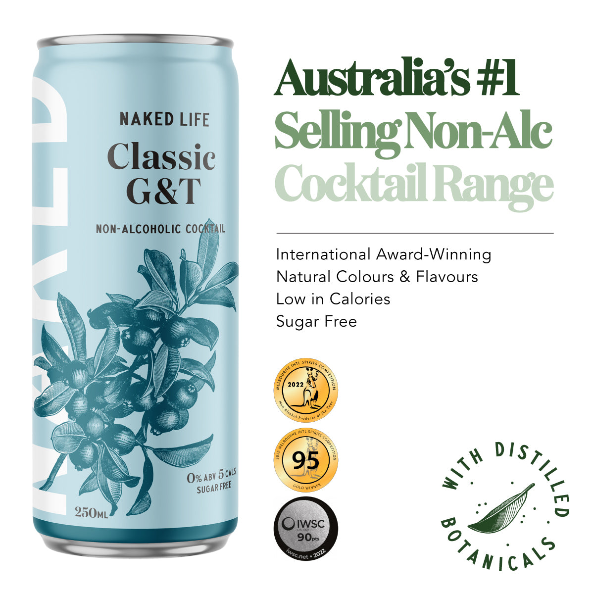 Non-Alcoholic Classic G&T - 4 Pack