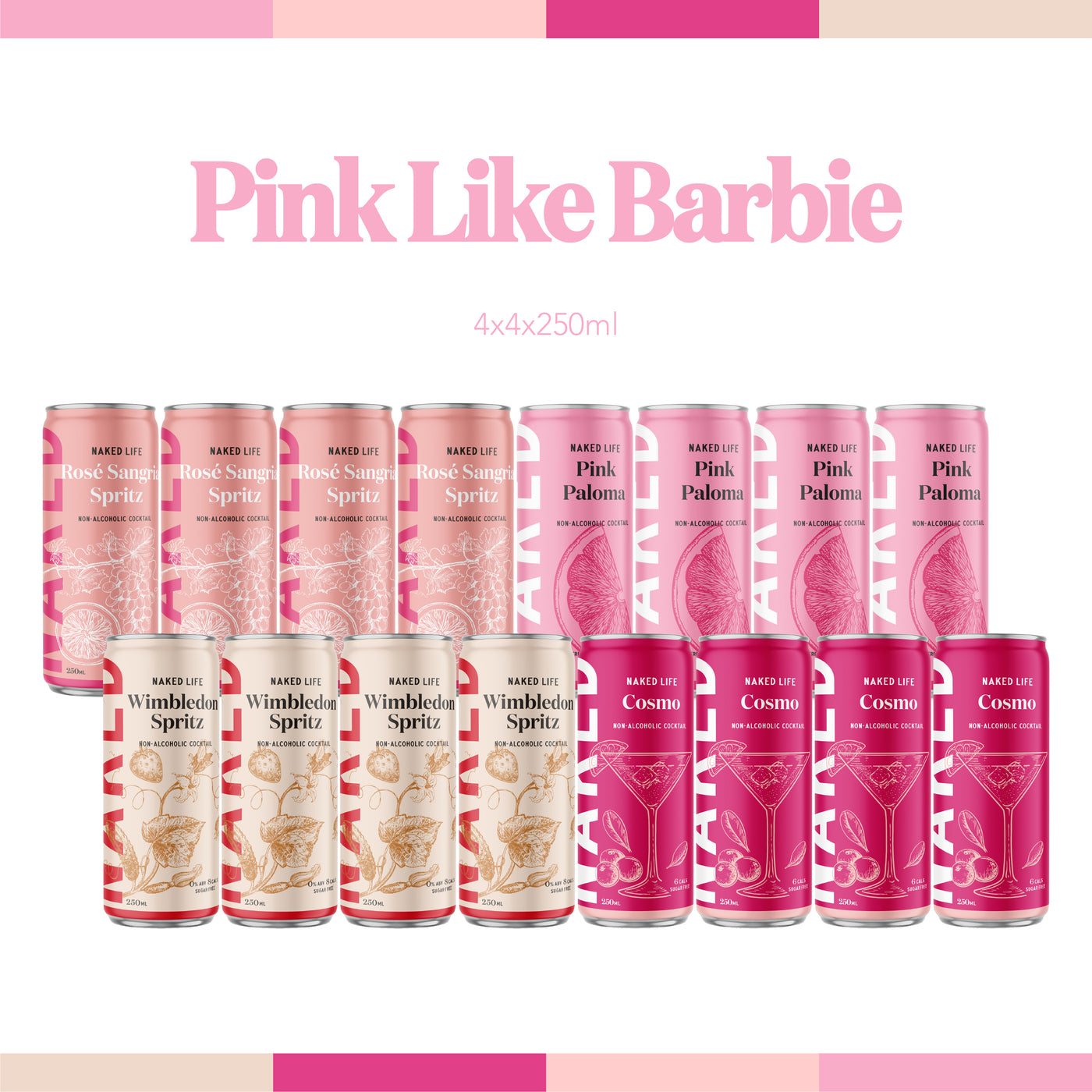 Naked Life Mixed Pack - Pink Like Barbie