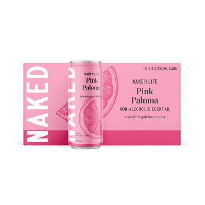 Naked Life Non-Alcoholic Cocktail Pink Paloma - 6 x 4 x 250ml Cans