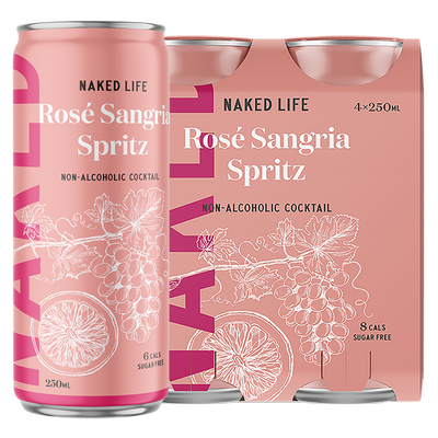 Non-Alcoholic Rosé Sangria Spritz - 4 Pack