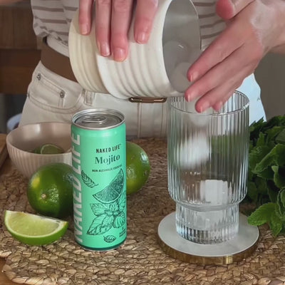 Naked Life Non-Alcoholic Cocktail Mojito - 4 Pack x 250ml Cans