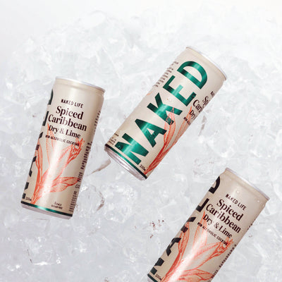 Naked Life Non-Alcoholic Cocktail Spiced Caribbean, Dry & Lime - 6 x 4 x 250ml Cans