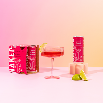 Naked Life Non-Alcoholic Cocktail Cosmo - 6 x 4 x 250ml Cans