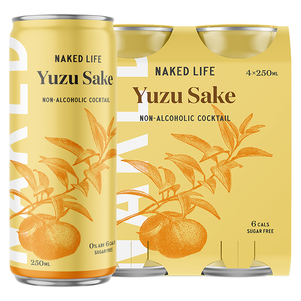 Naked Life Non-Alcoholic Cocktail Yuzu Sake - 6 x 4 x 250ml Cans