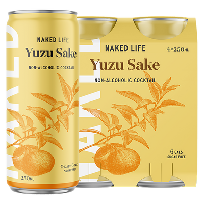 Naked Life Non-Alcoholic Cocktail Yuzu Sake - 6 x 4 x 250ml Cans